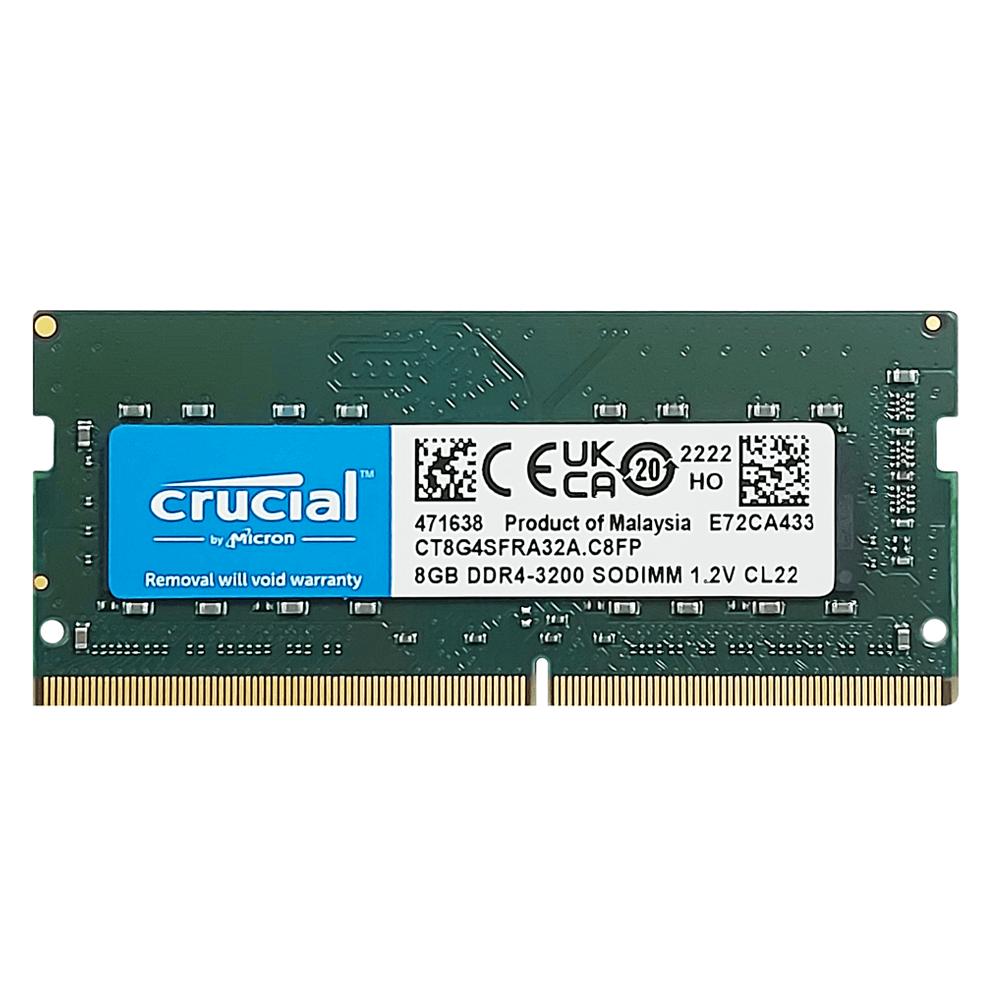 خريد و قيمت رم لپ تاپ کروشیال 8 گیگ DDR4 3200 MHz CL22