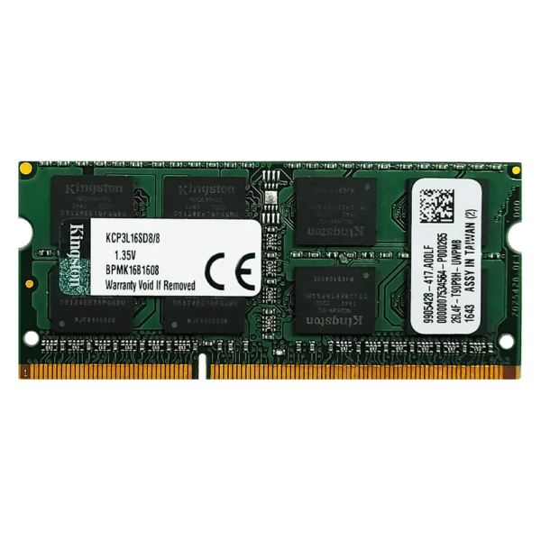 رم لپ تاپ کینگستون 8 گیگابایت DDR3L با فرکانس 1600 مگاهرتز