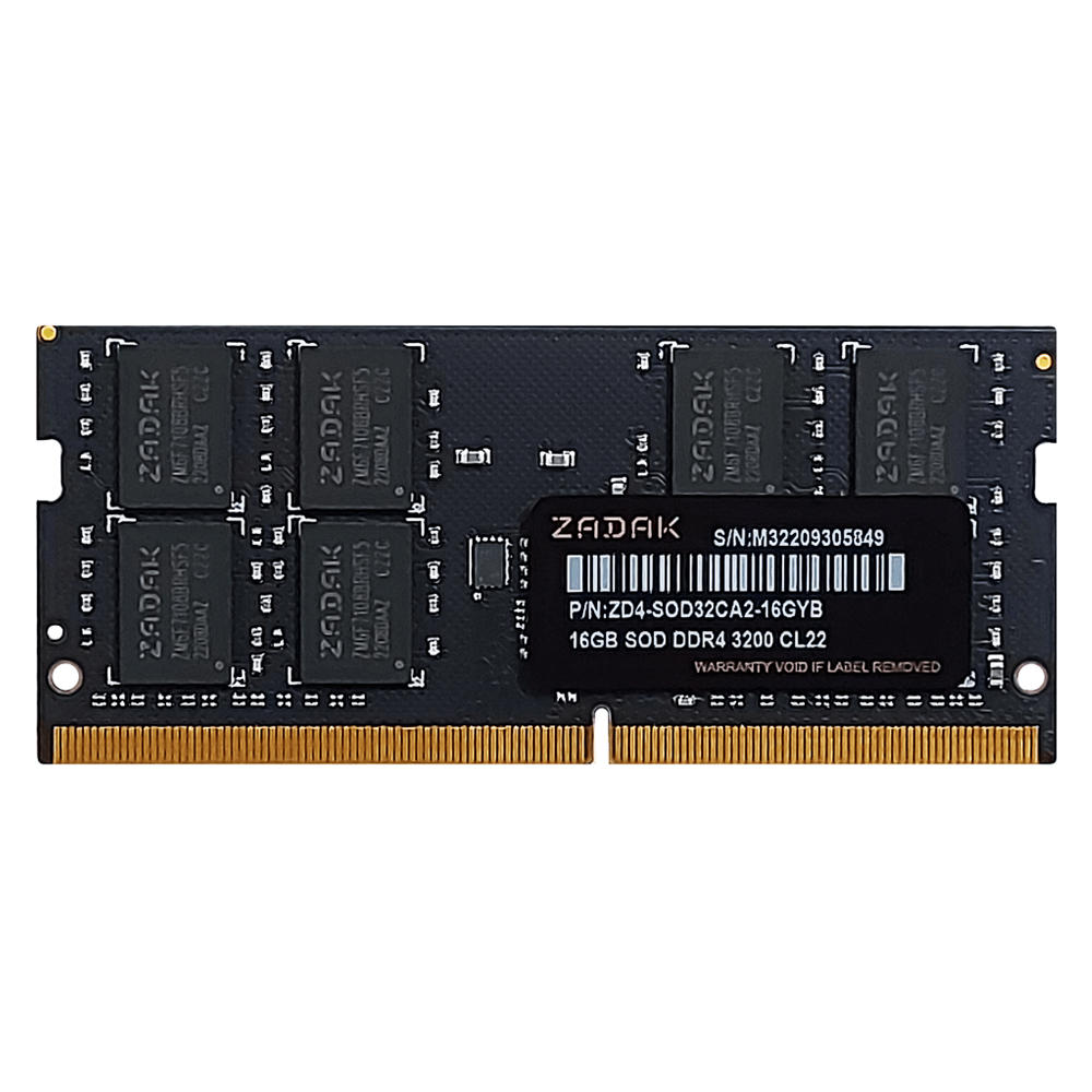 خريد و قيمت رم لپ تاپ زاداک 16 گیگ DDR4 3200 MHz CL22