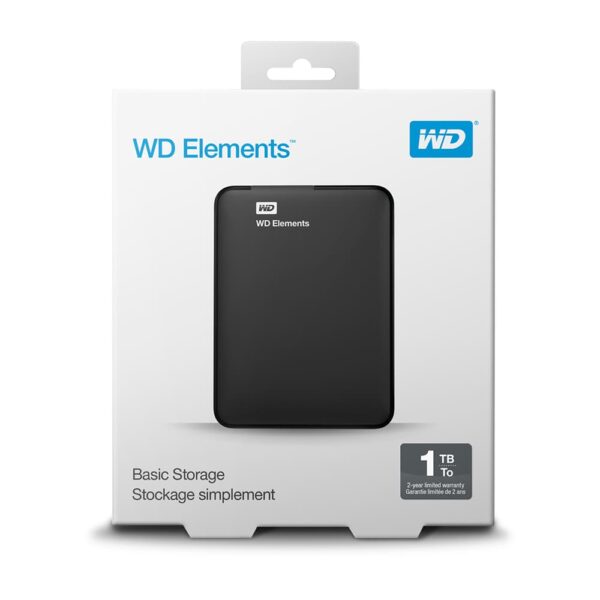 خرید و قیمت هارد اکسترنال وسترن دیجیتال External Hard Drive Elements Western Digital 1TB