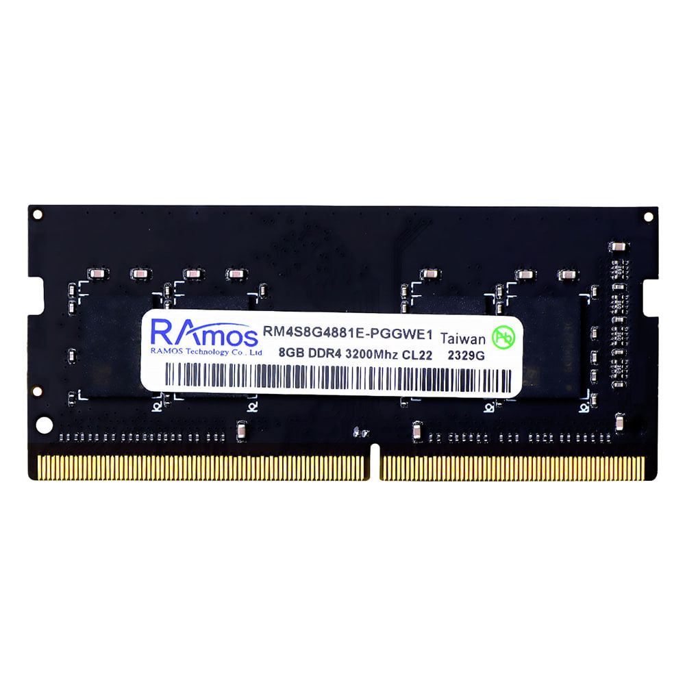 خريد و قيمت رم لپ تاپ راموس 8 گیگ DDR4 3200 MHz CL22